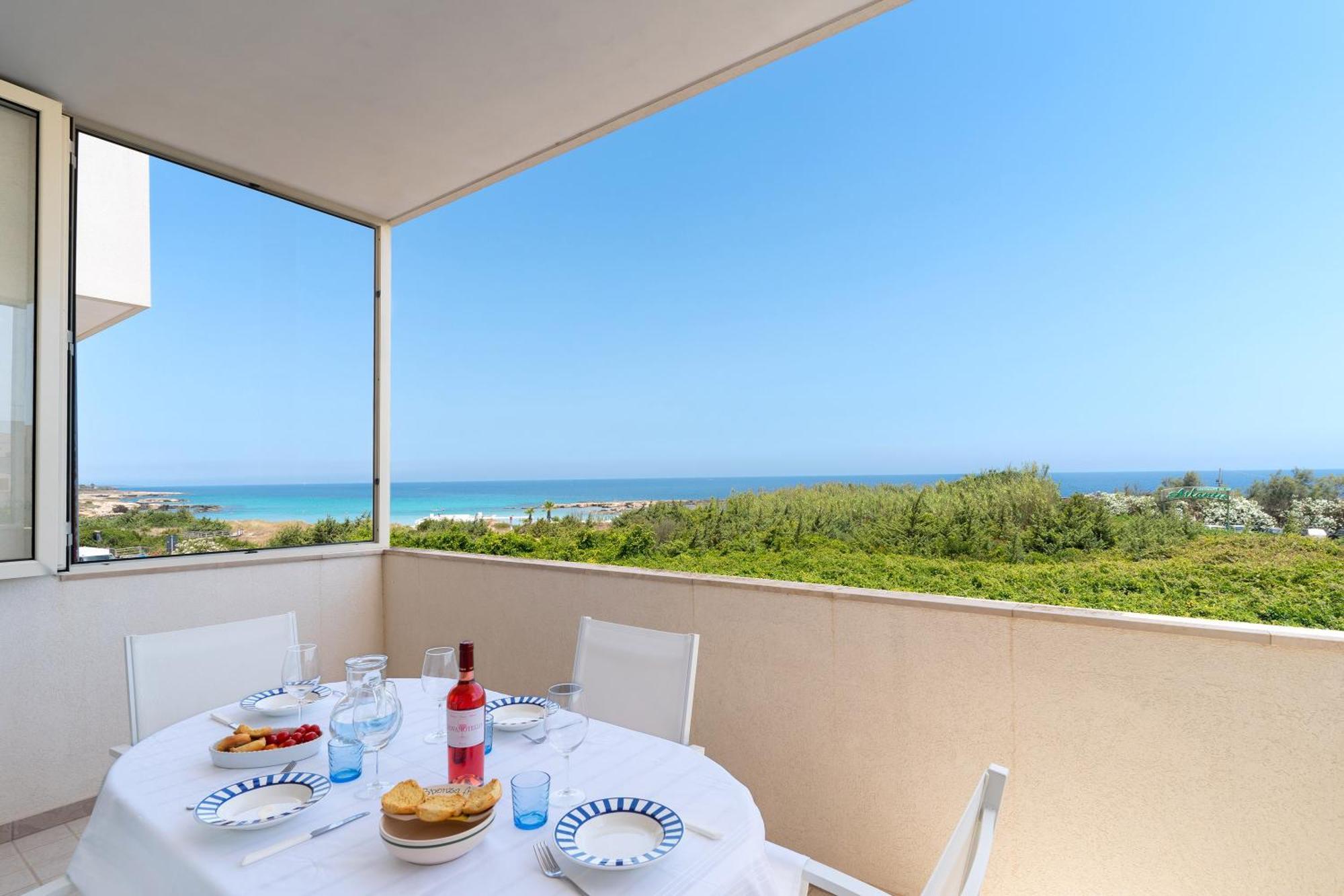 Beachfront With Amazing Sea View Balconies Apartment *
